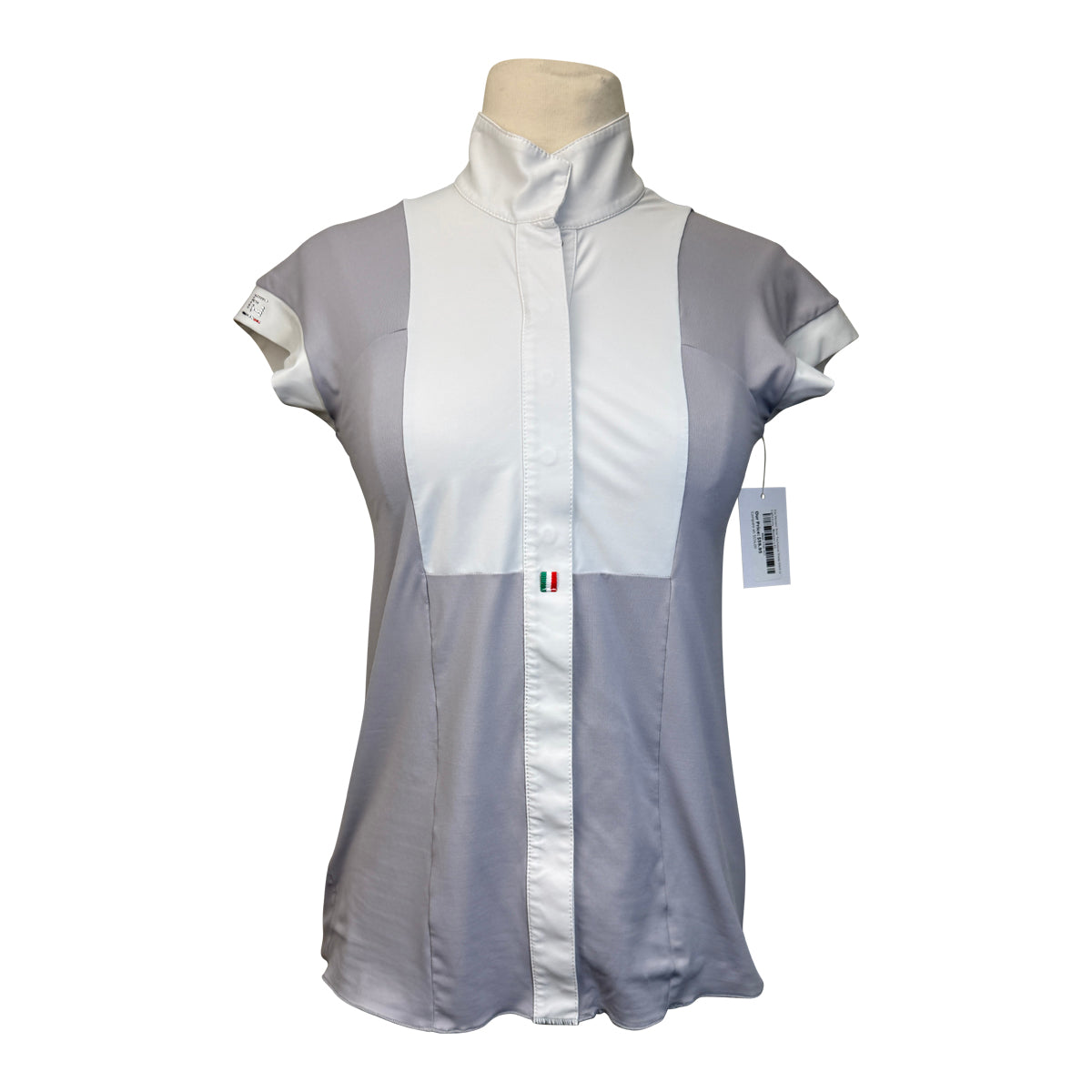 For Horses 'Aria' Technical Show Shirt in Light Grey