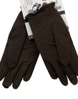 Haukeschmidt Touch of Gloves in Brown/Brown Studs and Crystals