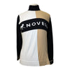 Novella Equestrian Signature Sweater in Black/White/Beige 