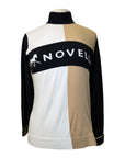 Novella Equestrian Signature Sweater in Black/White/Beige 