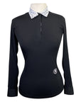 Essex Classics Jumper Long Sleeve Show Shirt in Black