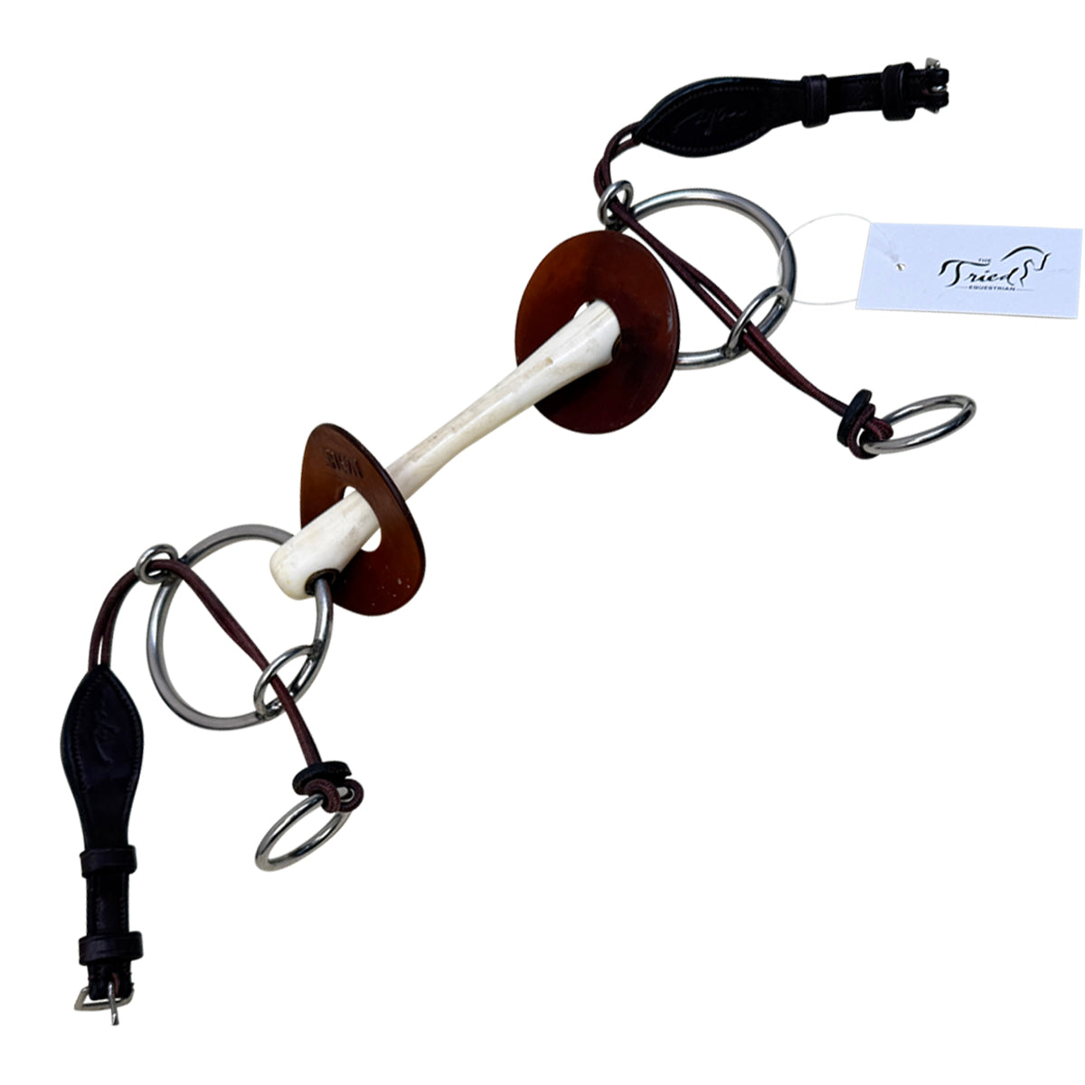 NATHE Gag Bit Flexible Mullen Mouth HS Gag Straps