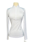 Asmar Equestrian 1/4 Zip Training Shirt in White