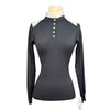 Free Ride Equestrian 'Devon' Long Sleeve Competition Top in Black