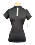 Free Ride 'Devon' Short Sleeve Show Shirt in Black - Women's Medium