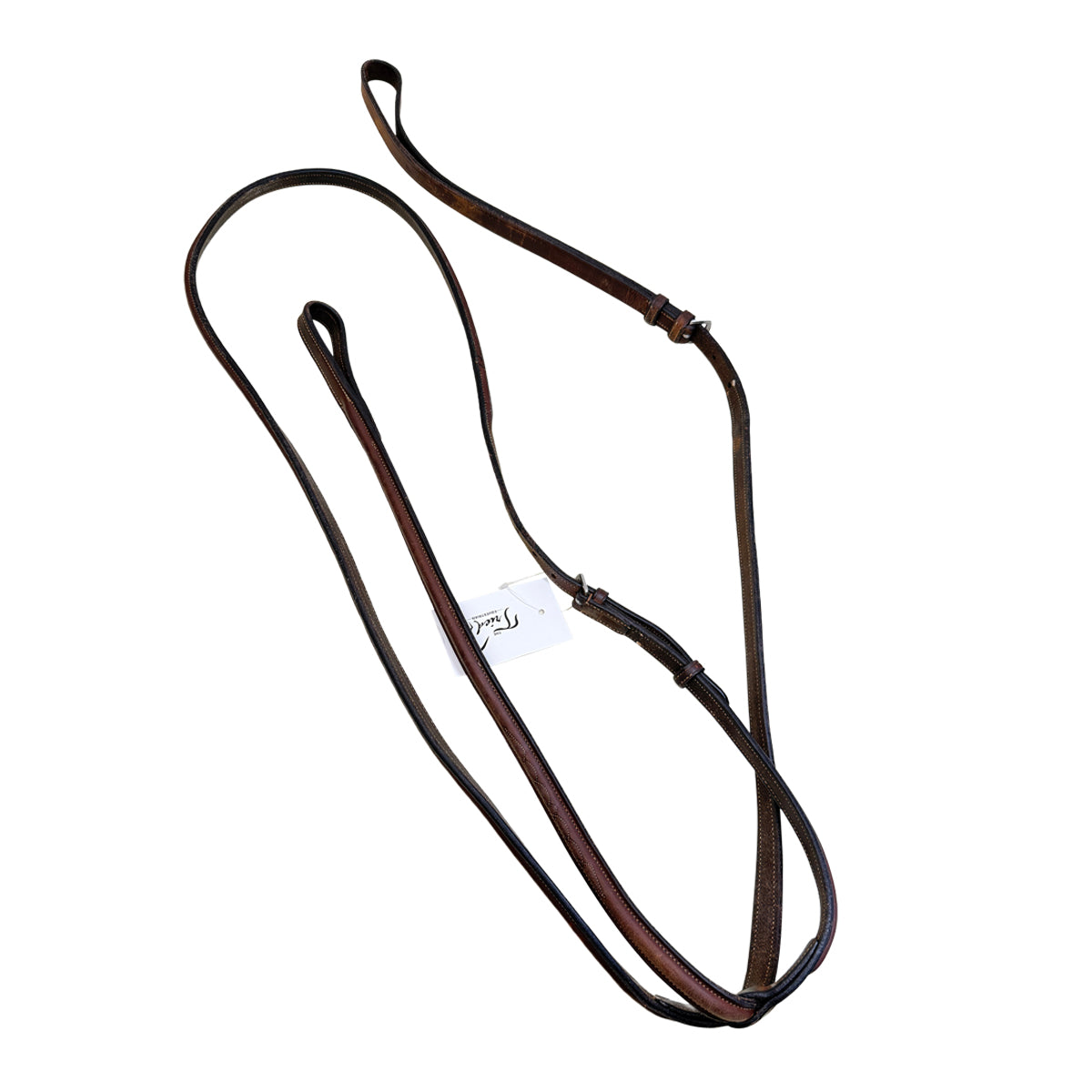 Bobby&#39;s English Tack Signature Series Fancy Standing Martingale in Havana