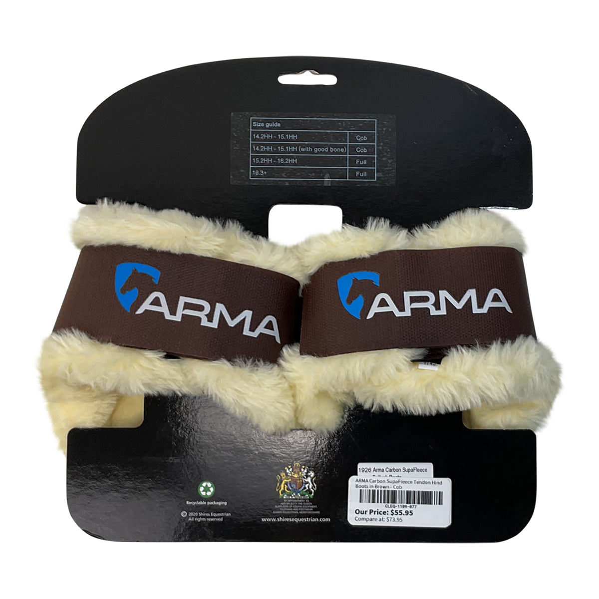 ARMA Carbon SupaFleece Tendon Hind Boots in Brown
