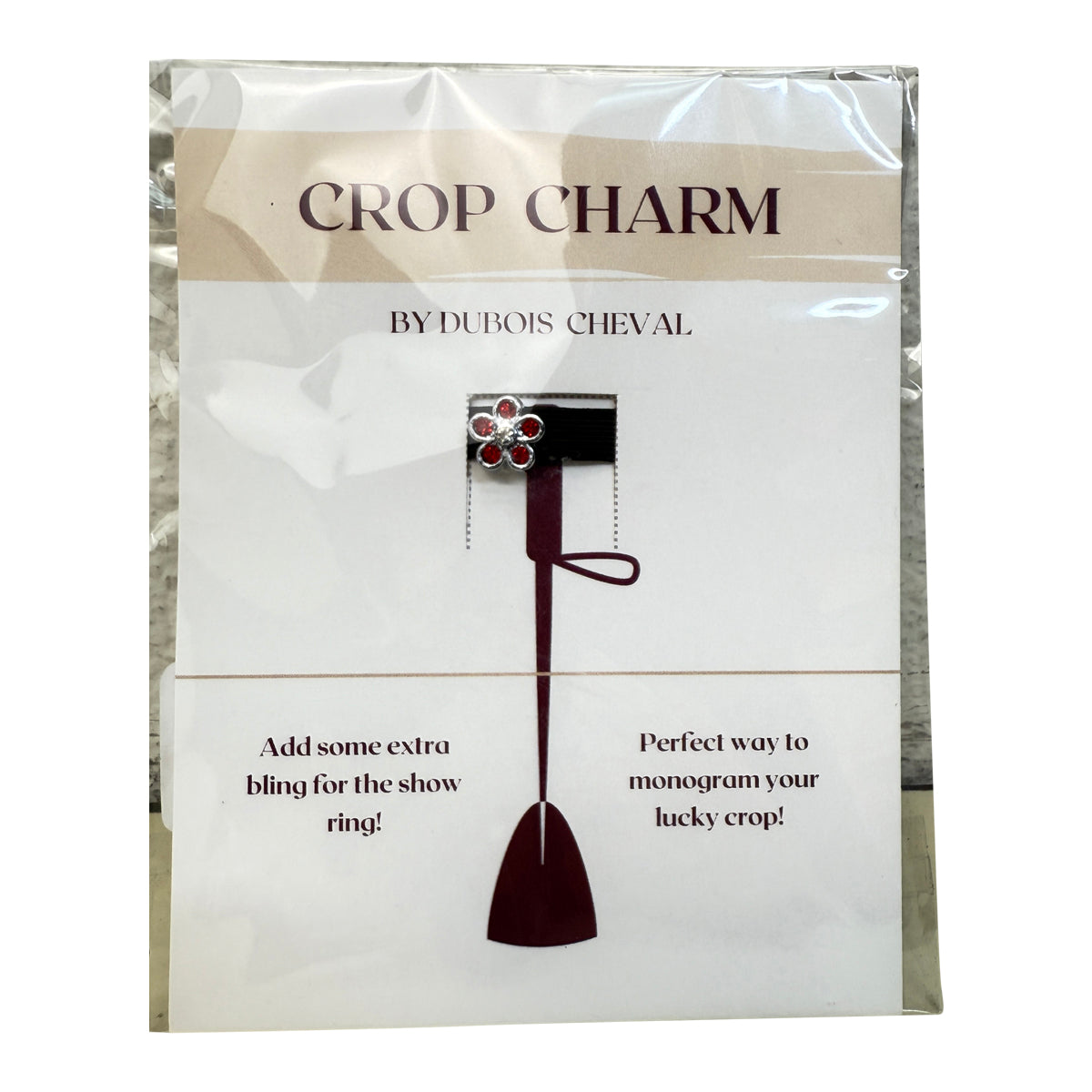 Dubois Cheval Crop Charm in Red Flower