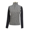 Cavalleria Toscana Quarter Zip Jacket in Black/Grey