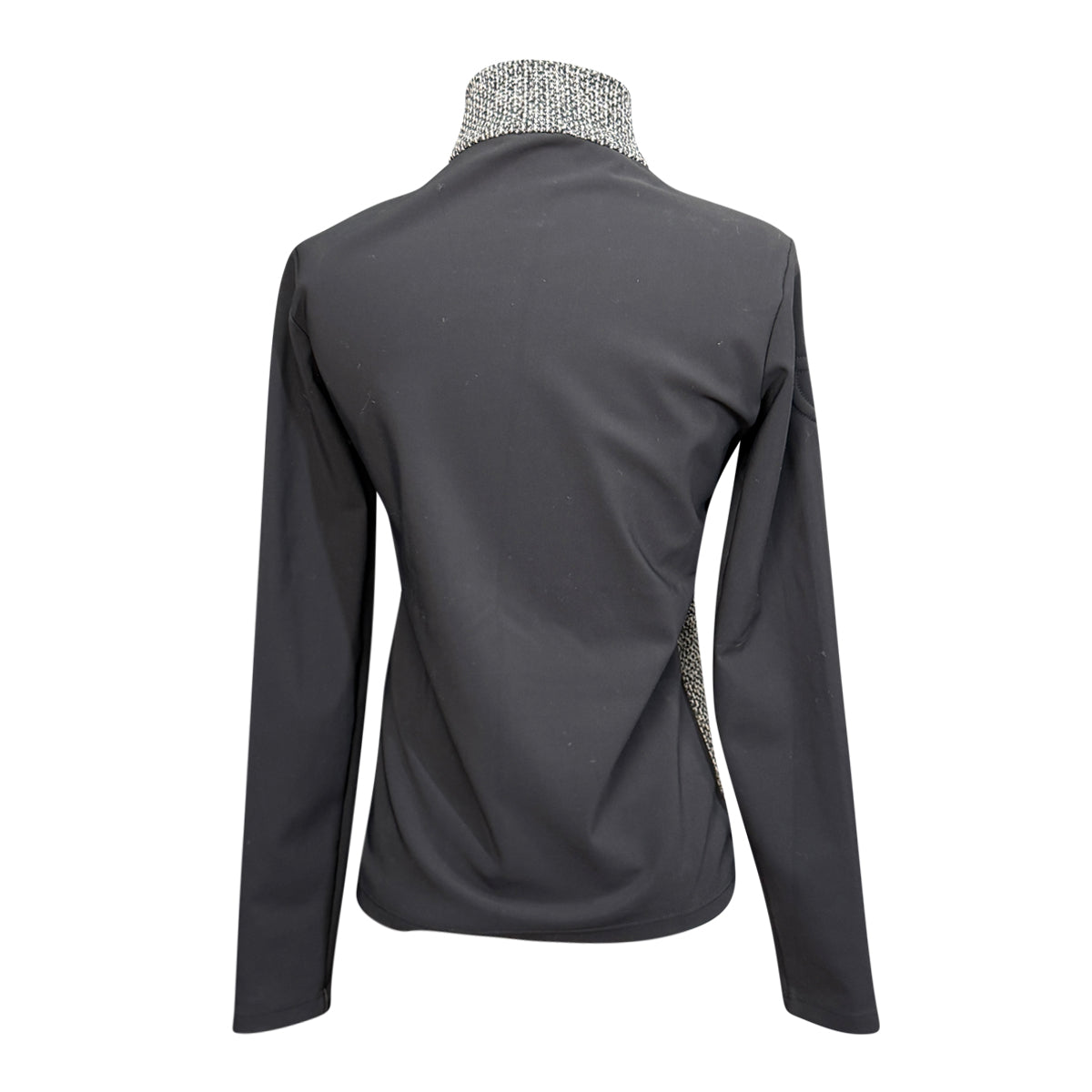 Cavalleria Toscana Quarter Zip Jacket in Black/Grey