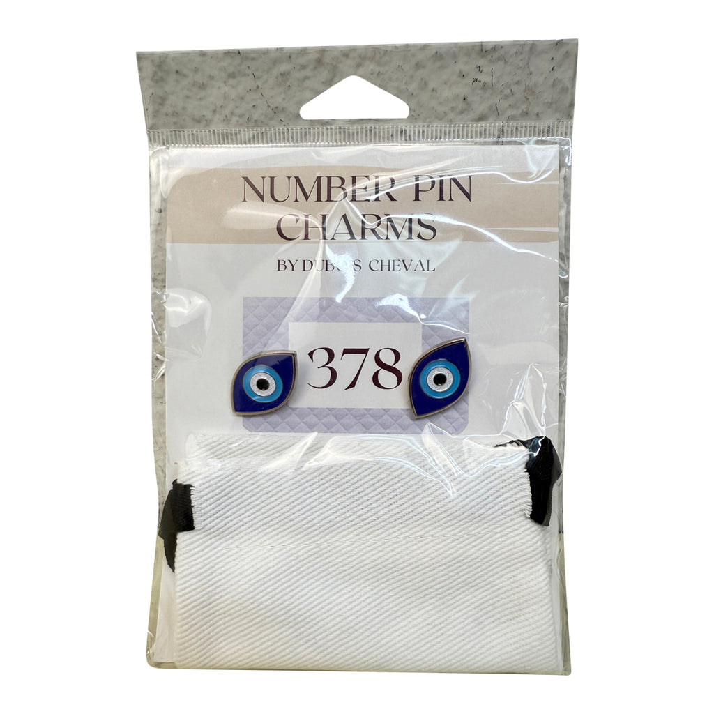 Dubois Cheval Number Pin Charms in Evil Eye