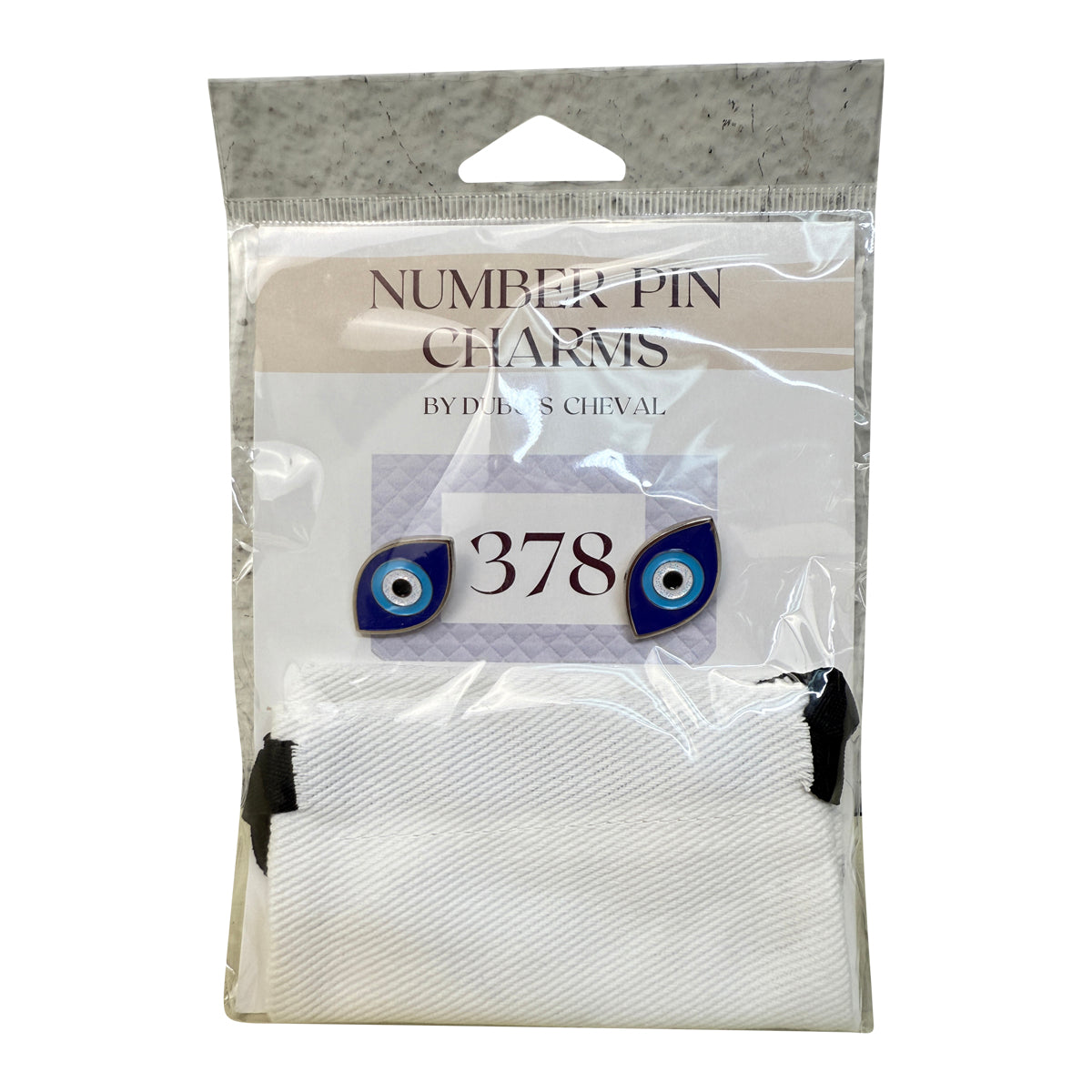 Dubois Cheval Number Pin Charms in Evil Eye