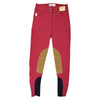 Tailored Sportsman 'Trophy Hunter' Boot Sock Breeches in Cherry Bomb/Tan