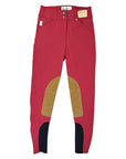 Tailored Sportsman 'Trophy Hunter' Boot Sock Breeches in Cherry Bomb/Tan