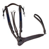 Horseware Rambo Micklem Three-Point Breastplate in Brown/Navy