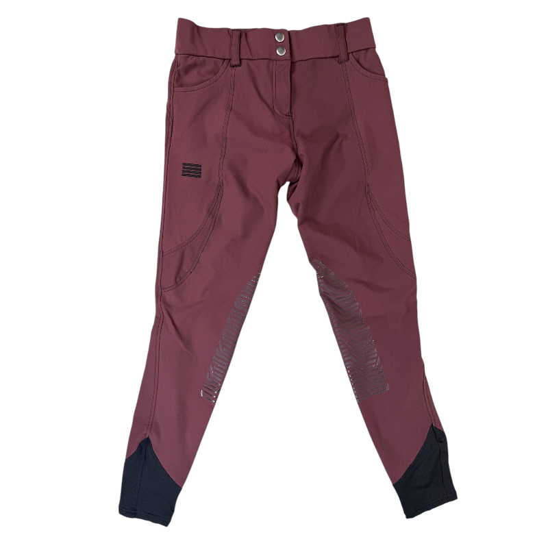 Ghodho 'Tinley' Knee Patch Breeches in Mulberry