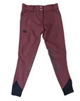 Ghodho 'Tinley' Knee Patch Breeches in Mulberry