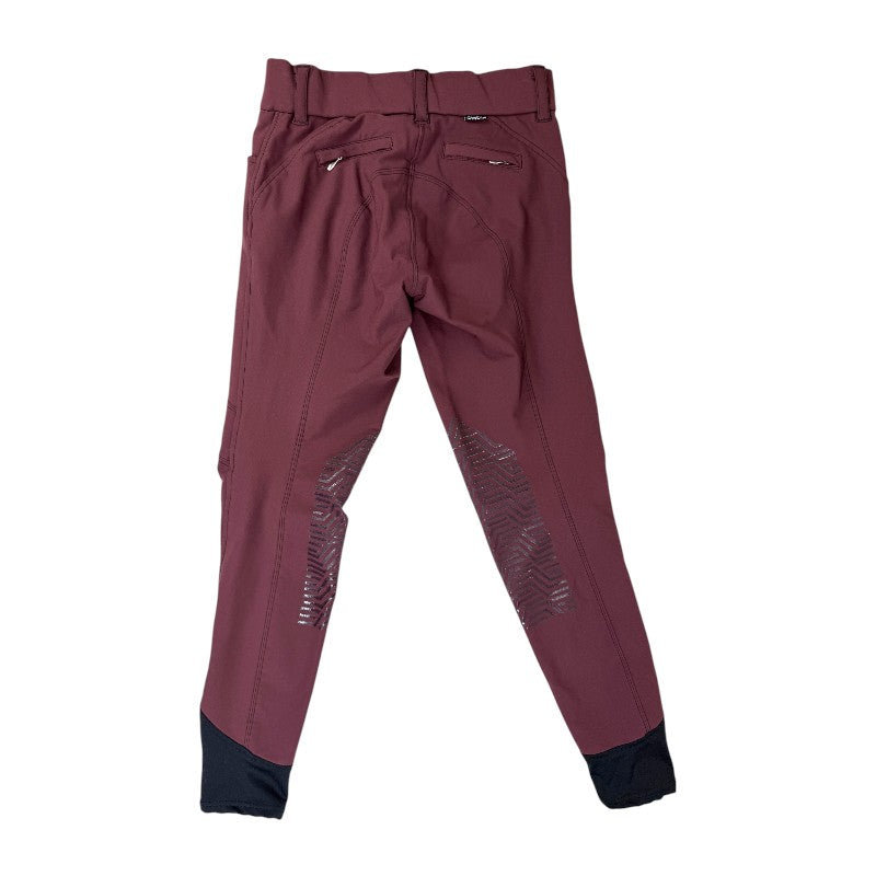 Ghodho 'Tinley' Knee Patch Breeches in Mulberry