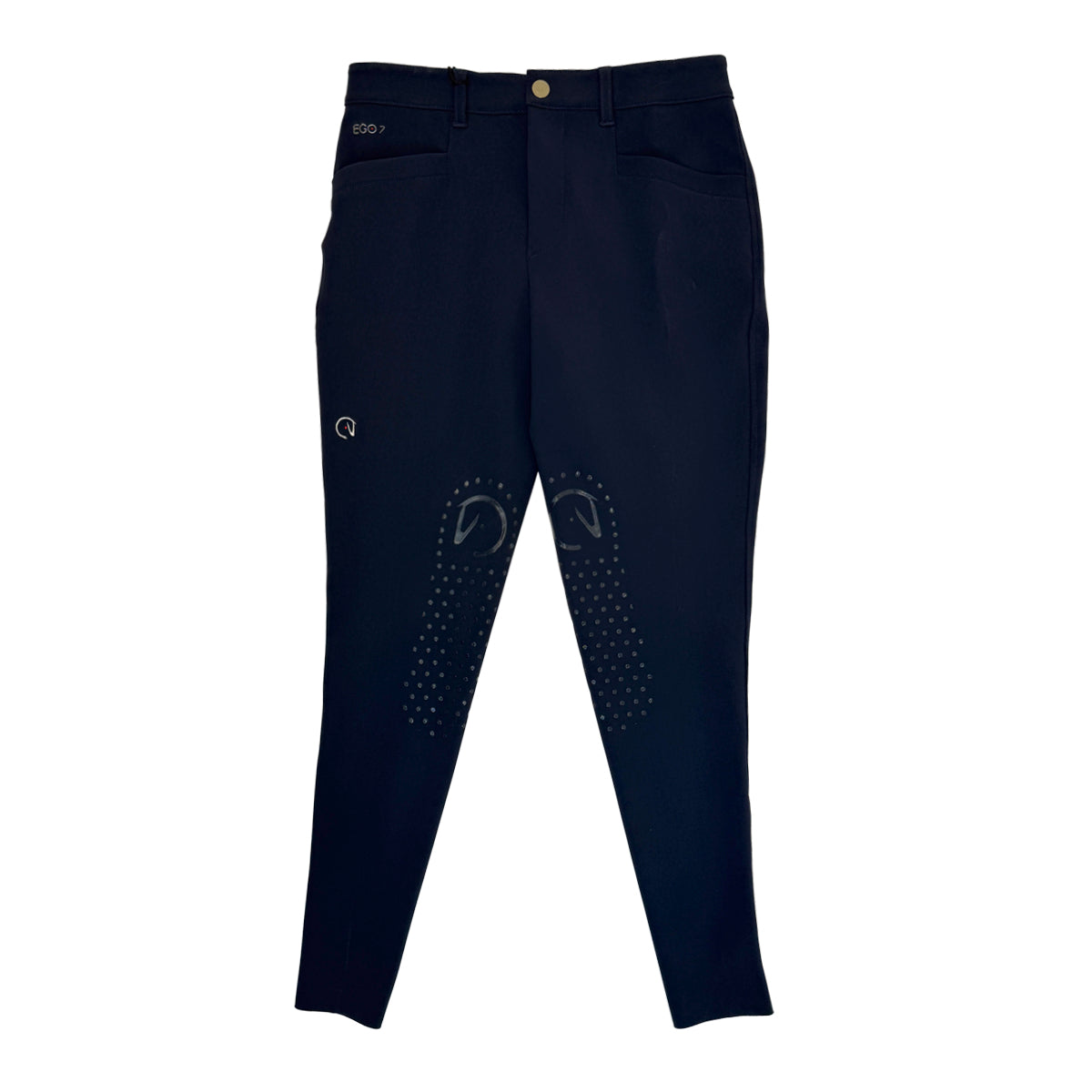 Ego7 Men's 'EJ' Jumping Knee Patch Breeches in Navy