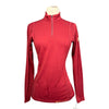 Noble Equestrian Insulator Long Sleeve Shirt in Red