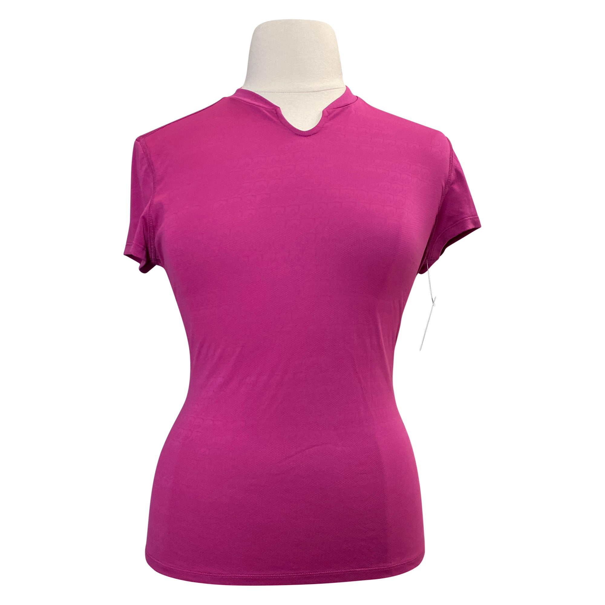 Noble Outfitters Notched Front Tech Tee in Purple Orchid