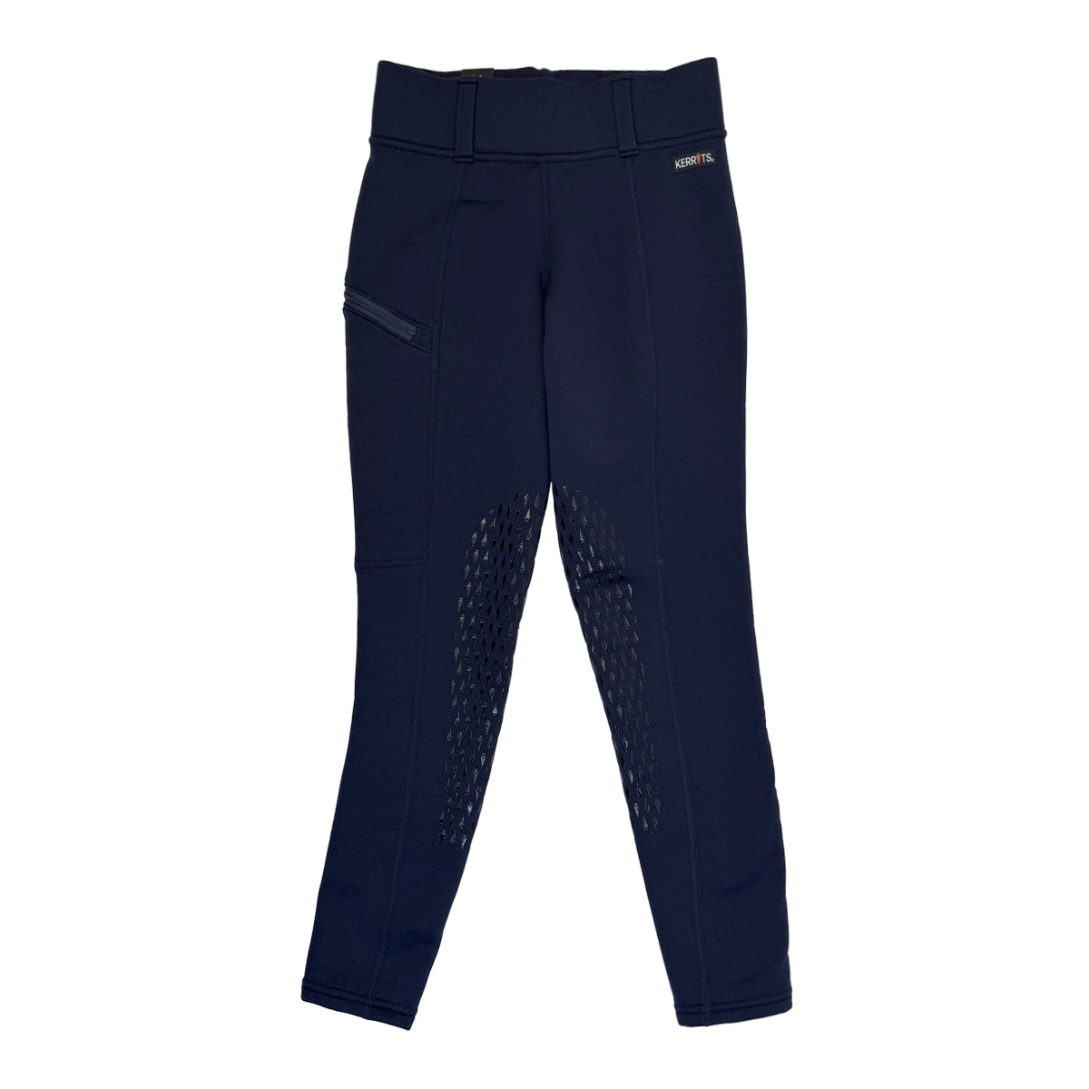 Kerrits 'Power Stretch' Knee Patch Winter Tights in Ink