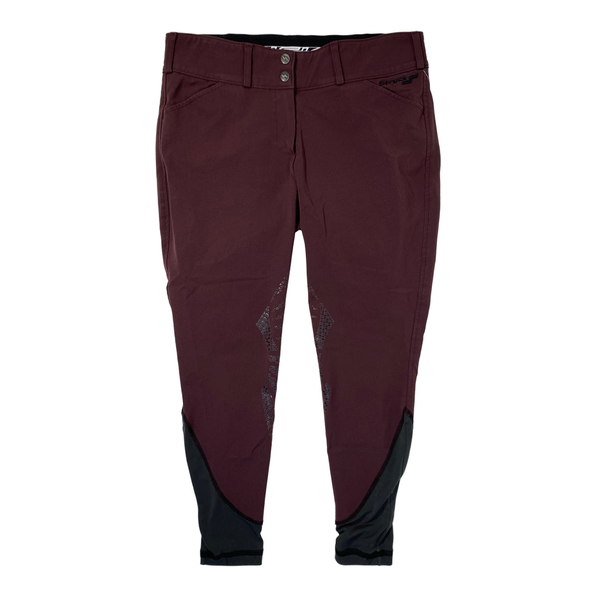 Struck Apparel 55 Series Breeches in Merlot - Women's 32