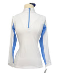 EIS 1/4 Zip Base Layer in White w/ Keywest