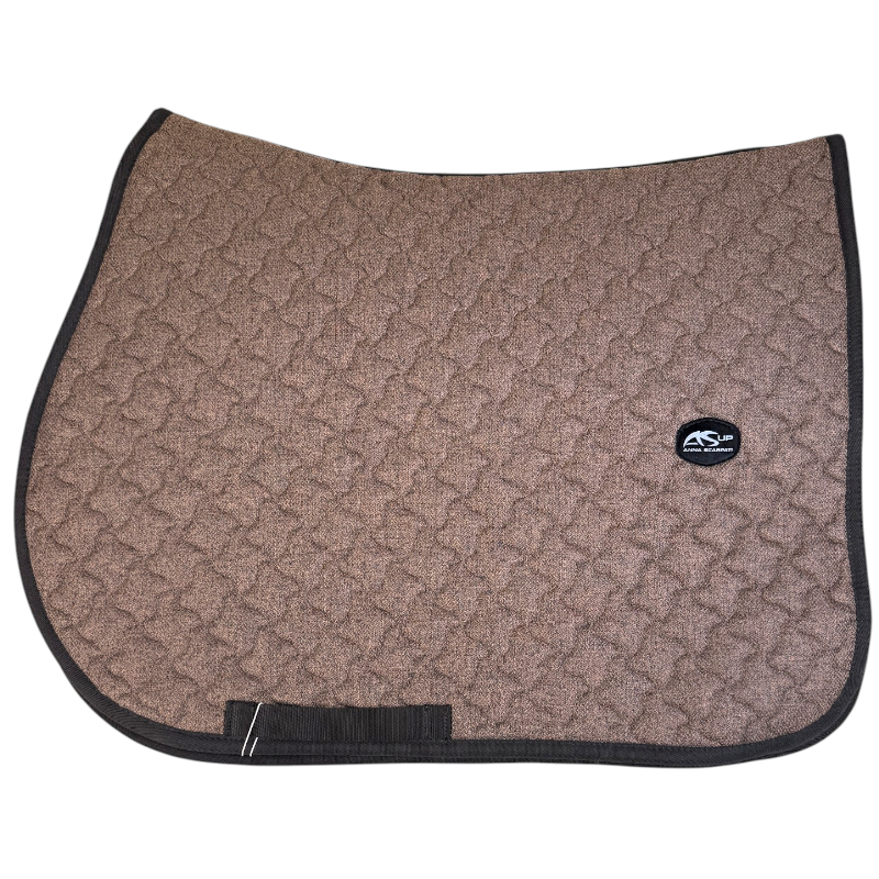 Anna Scarpati 'Querto' Tech Tweed Saddle Pad in Brown Tweed