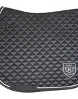 Asmar Equestrian Dressage Quilted Saddle Pad in Black
