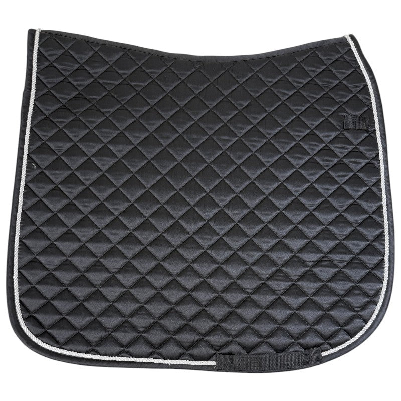 Asmar Equestrian Dressage Quilted Saddle Pad in Black