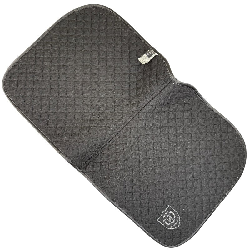Asmar Equestrian Dressage Quilted Saddle Pad in Black