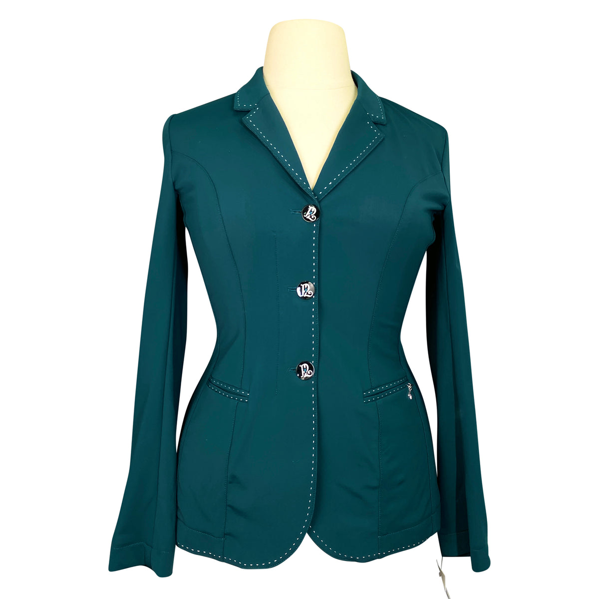 Penélope 'Paris Air' Show Jacket in Peacock Blue