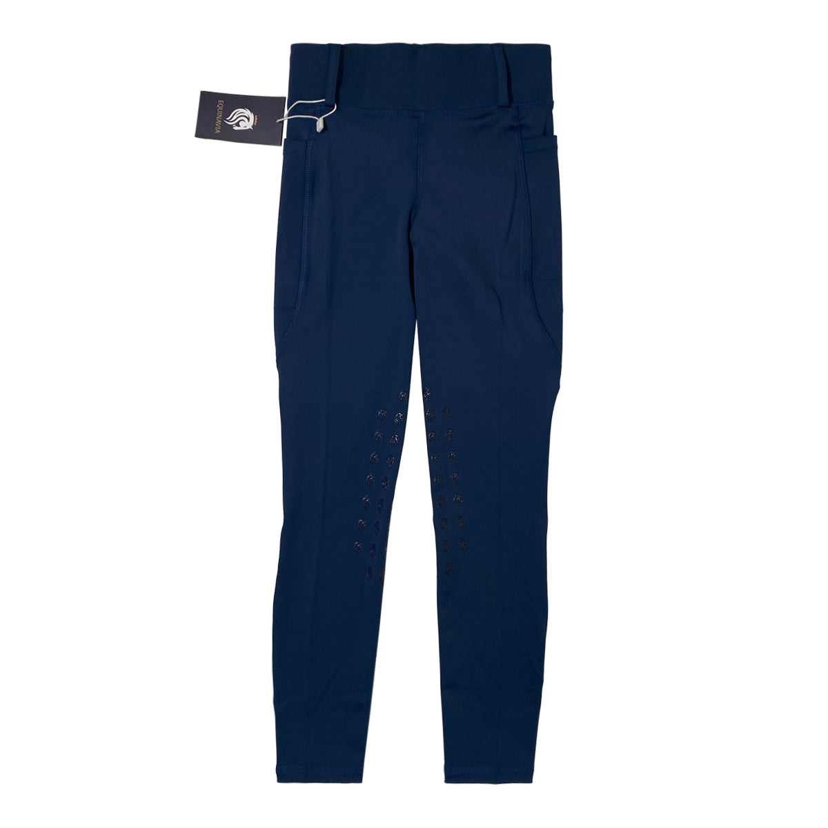 Equinavia Classic Knee Patch Riding Tights in Navy