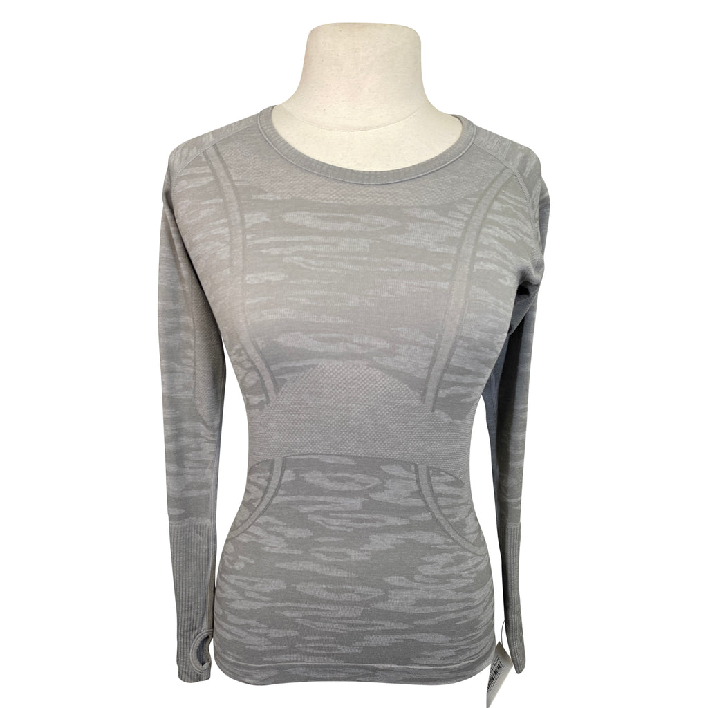 TKEQ The 'Kennedy' Seamless Long Sleeve in Grey Camo