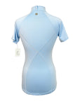 Back of Noble Outfitters Short Sleeve Shirt in Sky Blue - Women's XL
