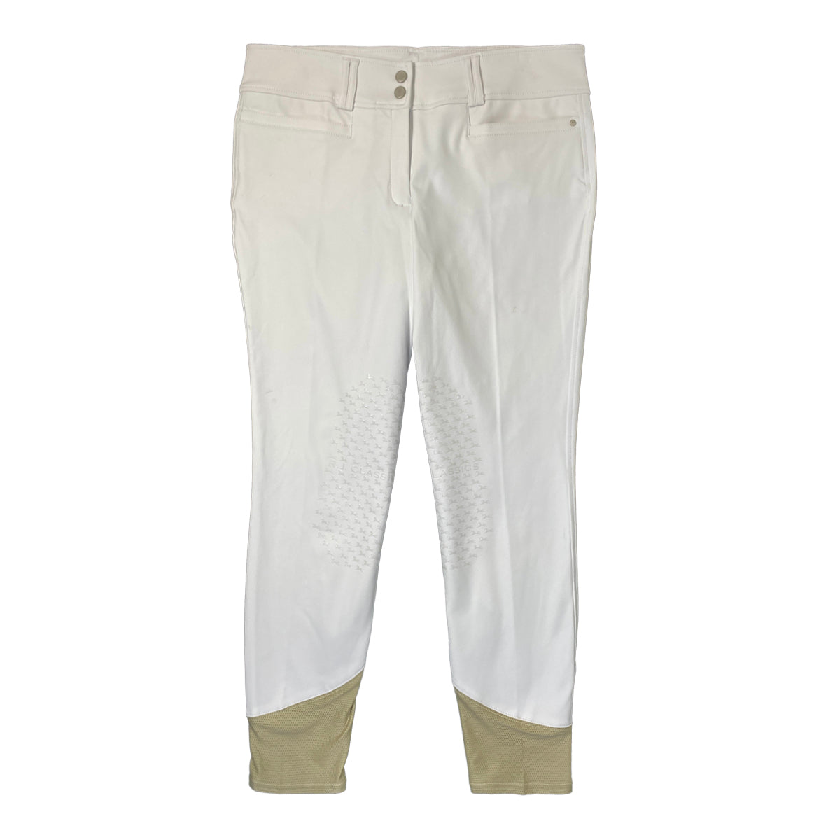 RJ Classics Harper Silicone Knee Grip Breech in White