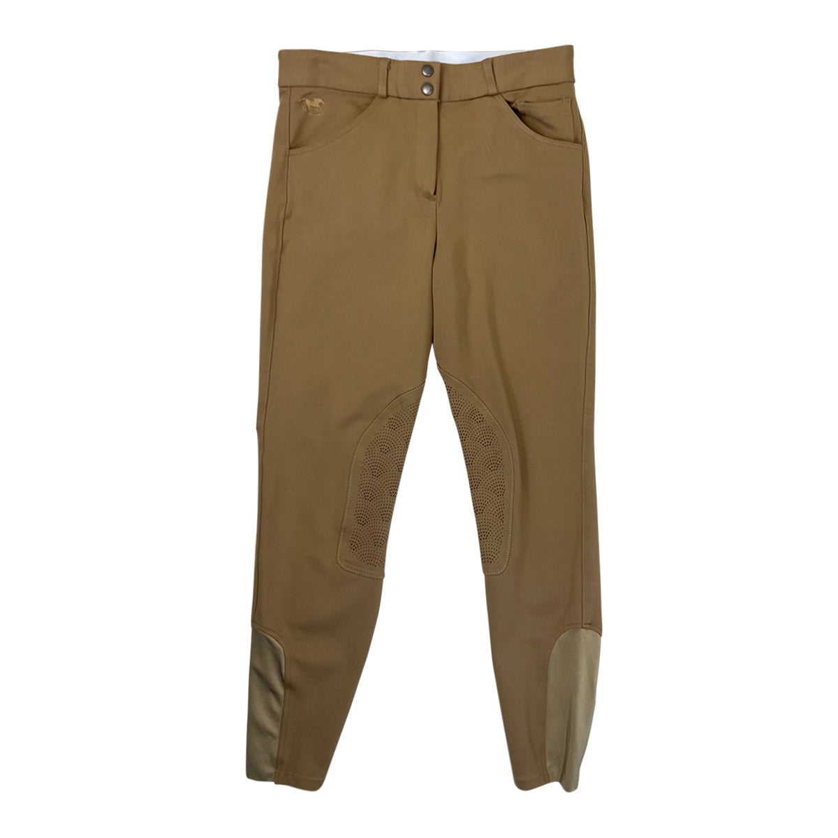 SmartPak 'Piper' Knit Knee Patch Breeches in Beige