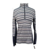 Kerrits Long Sleeve Winter Shirt in Grey/Navy Equestrian Aztec