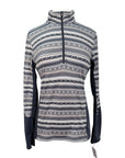 Kerrits Long Sleeve Winter Shirt in Grey/Navy Equestrian Aztec