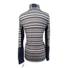 Kerrits Long Sleeve Winter Shirt in Grey/Navy Equestrian Aztec