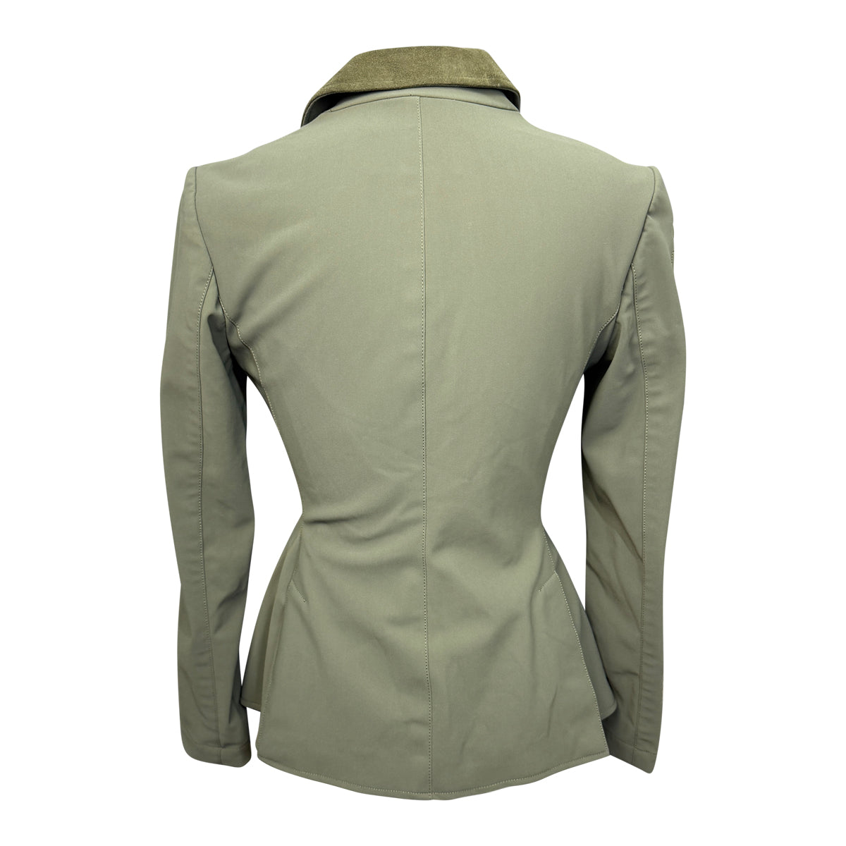 Cavalleria Toscana Embossed Line Zip Competition Jacket  in Olive