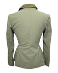 Cavalleria Toscana Embossed Line Zip Competition Jacket  in Olive