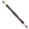 M. Toulouse Shaped Leather Girth in Brown