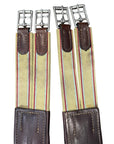 M. Toulouse Shaped Leather Girth in Brown