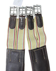 M. Toulouse Shaped Leather Girth in Brown