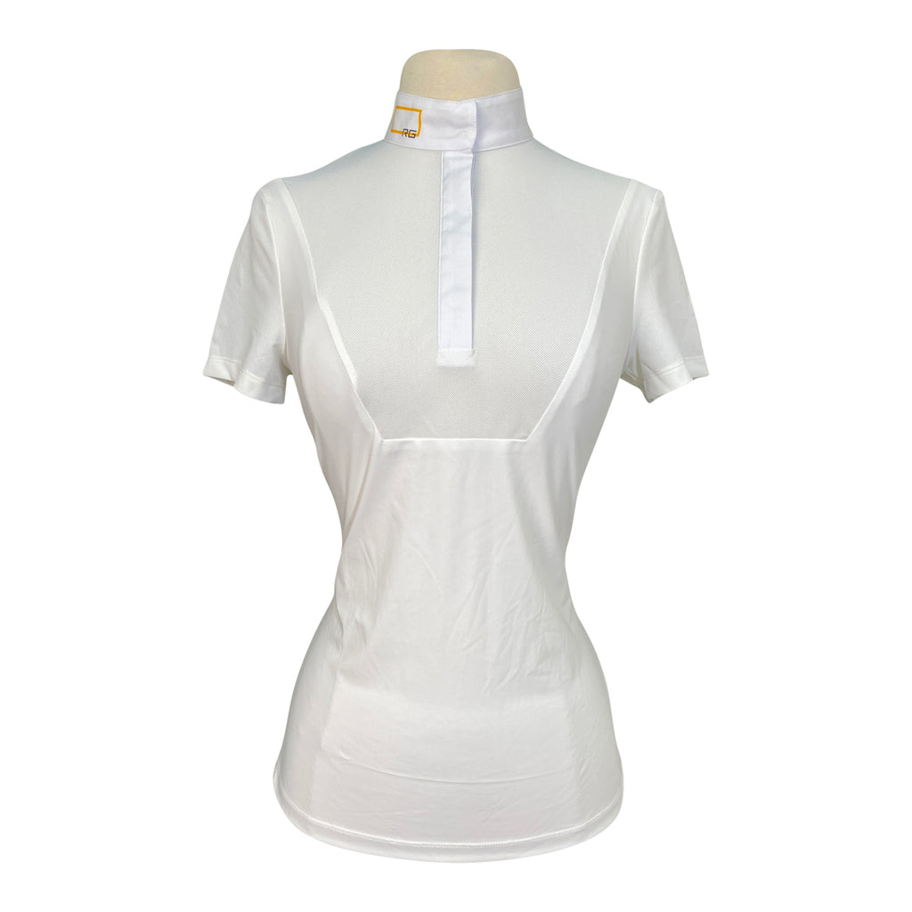 RG Jersey Zip Competition Polo in White