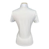 RG Jersey Zip Competition Polo in White - Women's Small