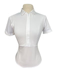 Horse Pilot 'AeroMesh' S/S Polo  in White - Women's XS