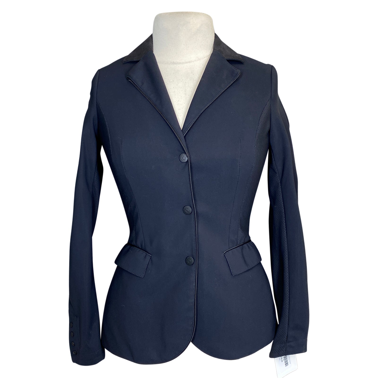 Cavalleria Toscana GP Perforated Competition Jacket in Navy/Black Piping - Women's IT 42 (US 8)